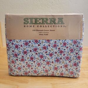 Vintage 2000 Sierra Home Collection 200 Thread Count Sheet Full Flat Sheet Only